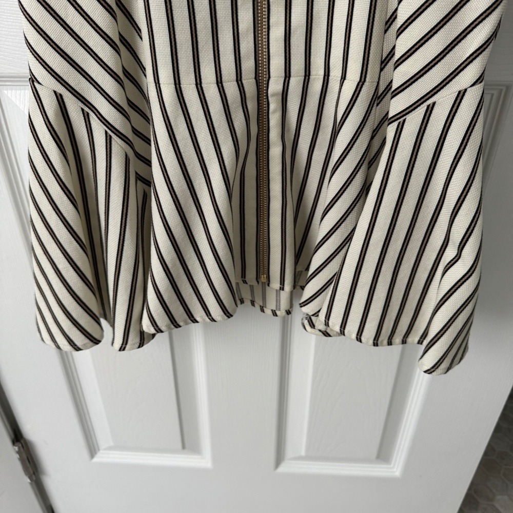Veronica Beard Fit and Flare Striped Dress - Picture 3 of 4